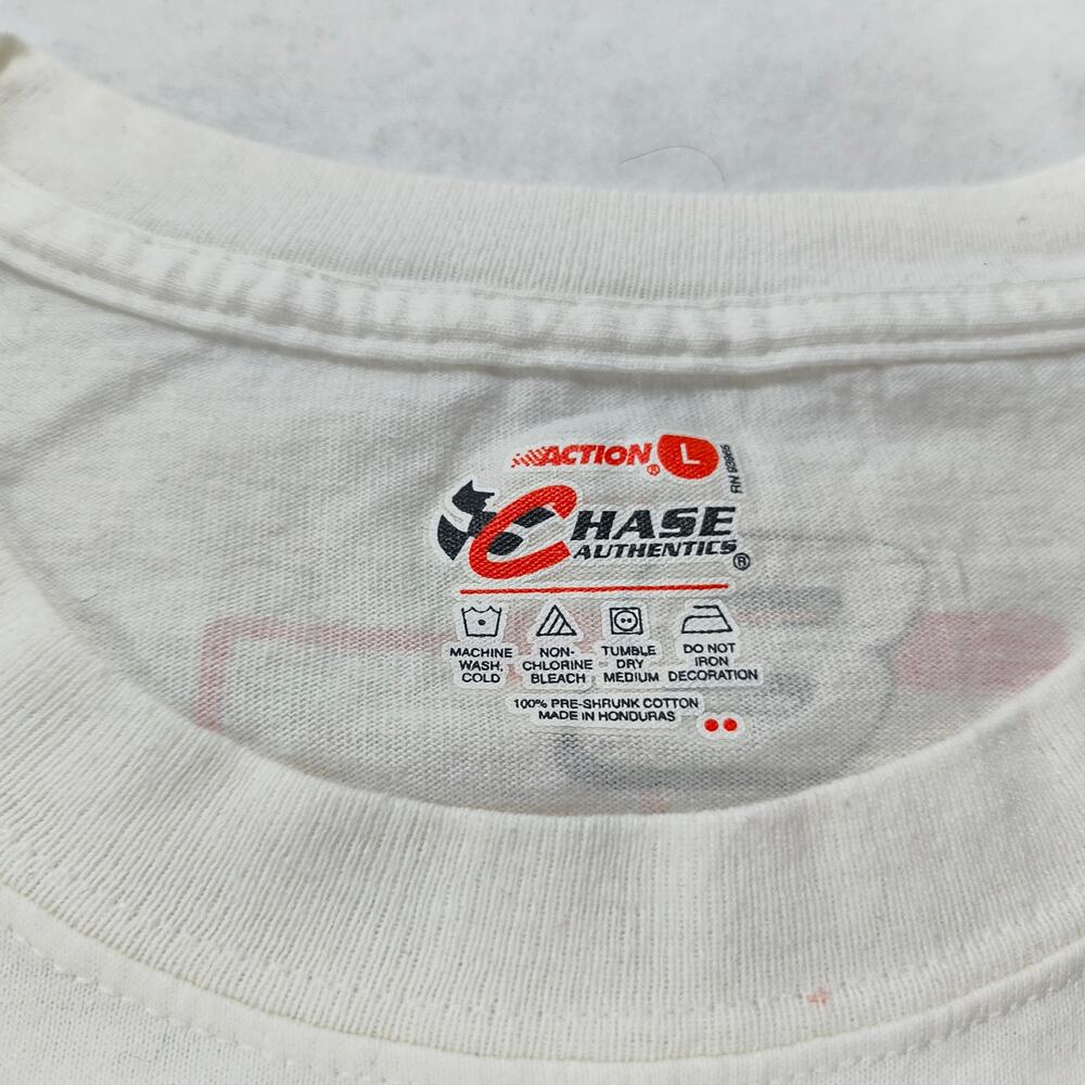NASCAR Chase Dale Jr 8 Graphic Short Sleeve Racing T Shirt Mens Size L White - Picture 3 of 8